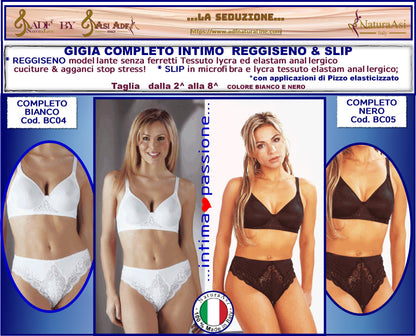 GIGIA COMPLETO REGGISENO E SLIP